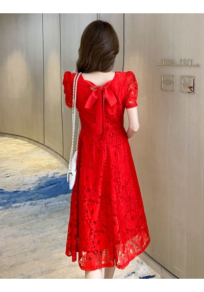 dress wanita korea D7923
