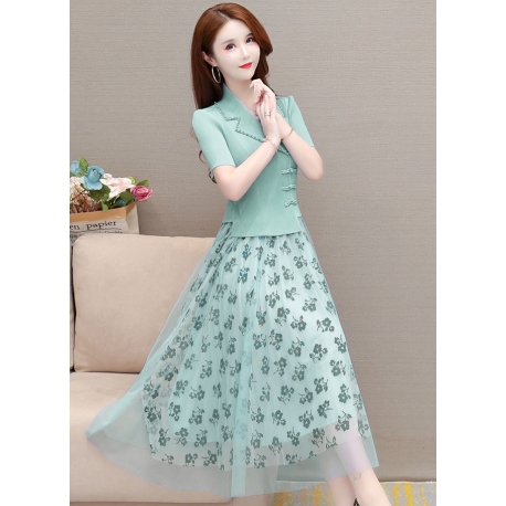 dress wanita korea D7925