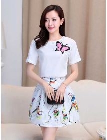 setelan wanita korea D2174