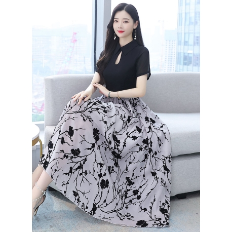 dress wanita korea D7931