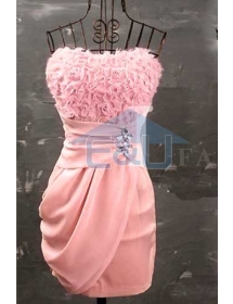 dress pesta model kemben D2184