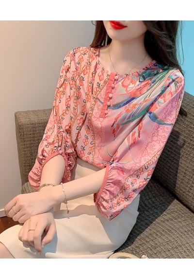 blouse wanita korea import T8089