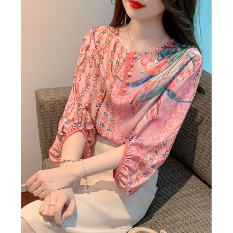 blouse wanita korea import T8089