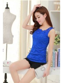 blouse brukat tanpa lengan T2196