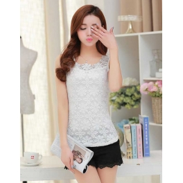 blouse brukat tanpa lengan T2197