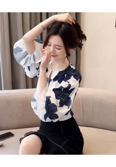 blouse wanita korea import T8107