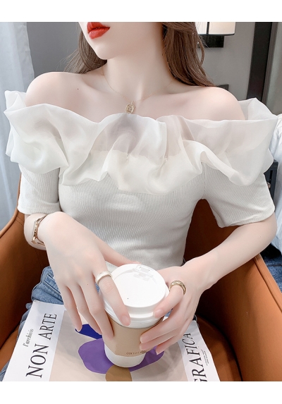 blouse sabrina wanita korea T8115