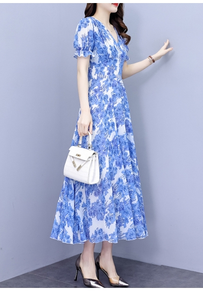 long dress wanita korea D7960