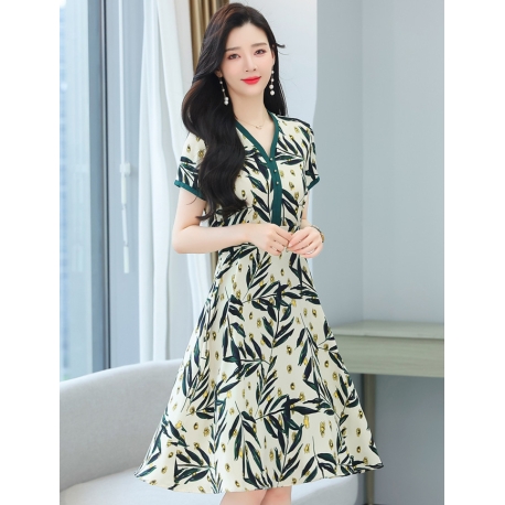 dress wanita korea D7954