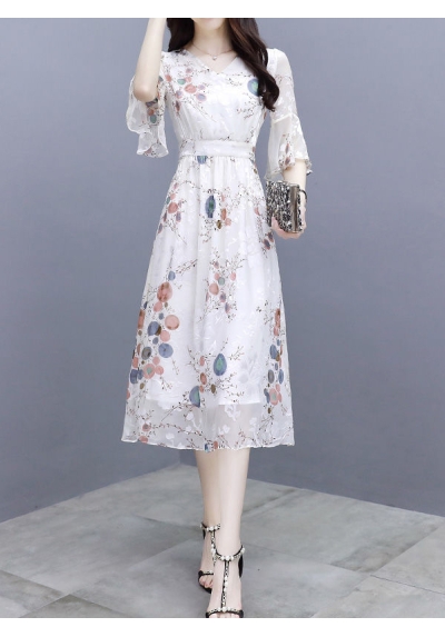 dress wanita korea D7975