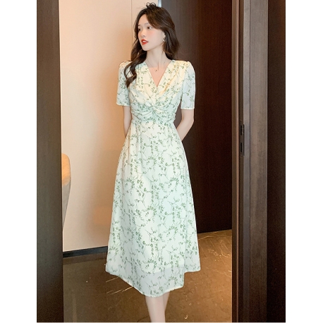 dress wanita korea D7976