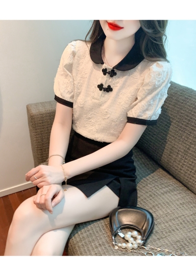 blouse wanita korea berkerah T8137