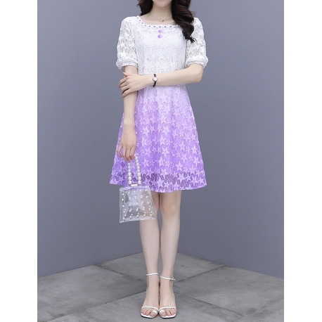 dress wanita korea D7978