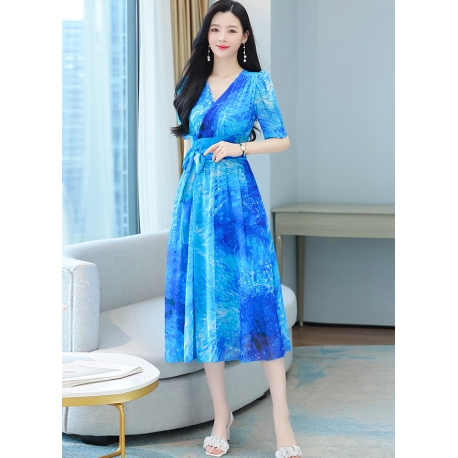 long dress wanita korea D7966