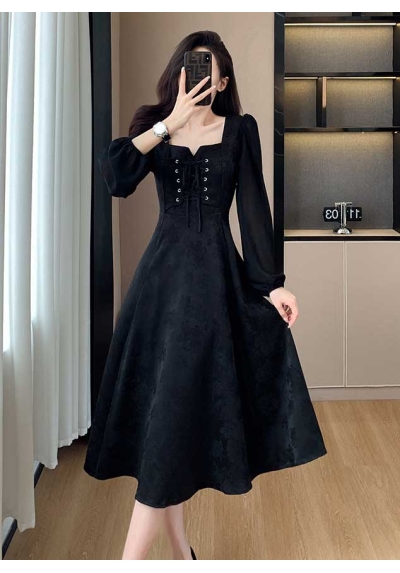 dress wanita korea D7987