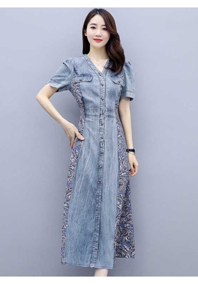 dress wanita korea D7989