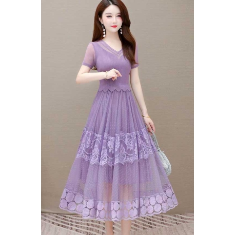 dress wanita korea D7988