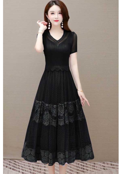 dress wanita korea D8003
