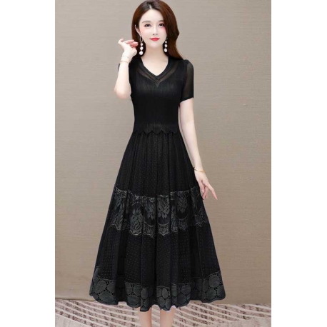 dress wanita korea D8002