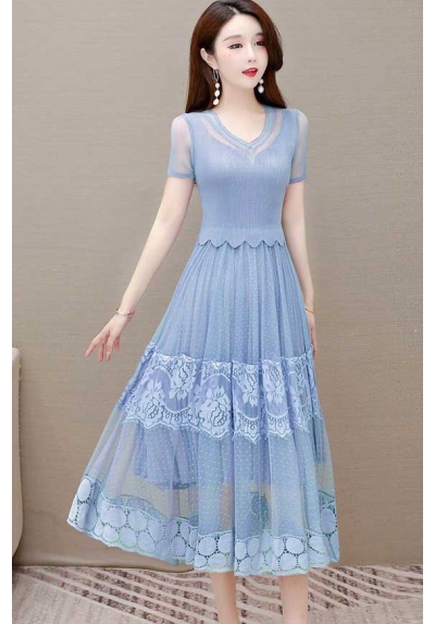 dress wanita korea D8004