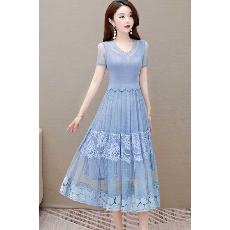 dress wanita korea D8002