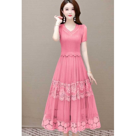 dress wanita korea D8002