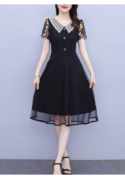 dress wanita korea D8005