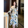 dress wanita korea D8013
