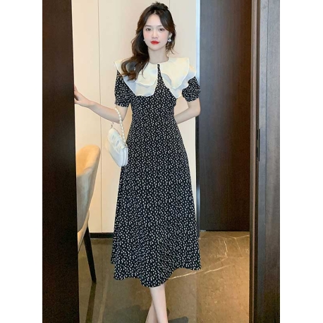 dress wanita korea D8012