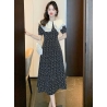 dress wanita korea kerah sailor D8015