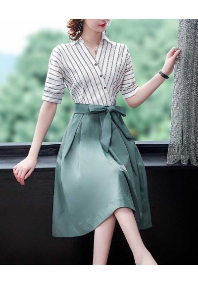 dress wanita korea D8016