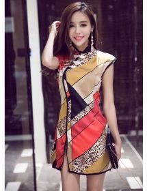 dress wanita kerah shanghai D2256