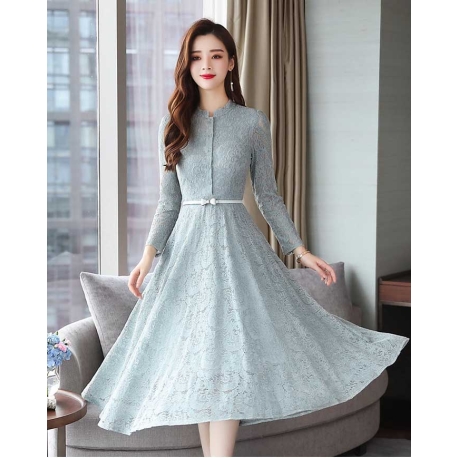 dress wanita korea D8016