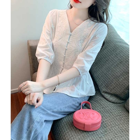 blouse wanita korea T8190