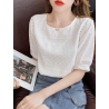 blouse wanita korea putih T8200