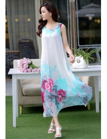 long dress chiffon D2298