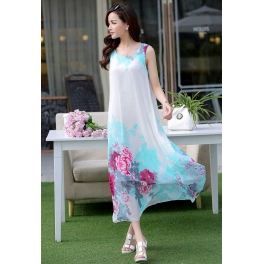 long dress chiffon D2298