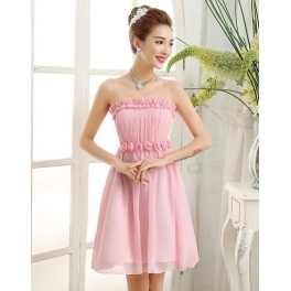 dress pesta model kemben D2302