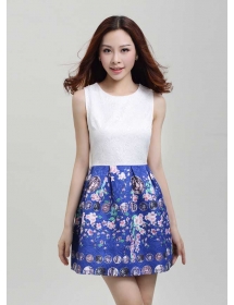 dress wanita korea D2323