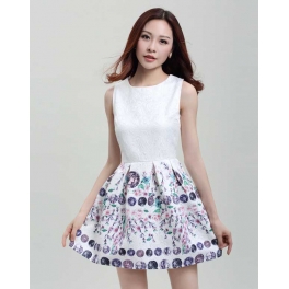 dress wanita korea D2324