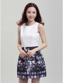 dress wanita korea D2325