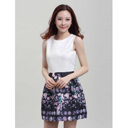 dress wanita korea D2325