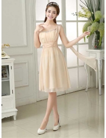 one shoulder party dress D2327