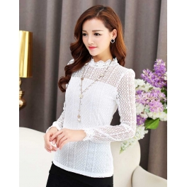 blouse brukat lengan panjang T2358