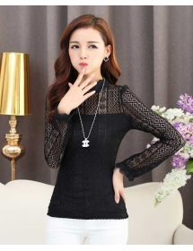 blouse brukat lengan panjang T2359