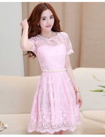 dress pesta korea D2438