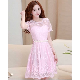 dress pesta korea D2438