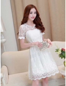 dress pesta korea D2439