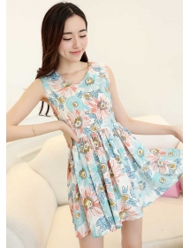 dress motif bunga D2480