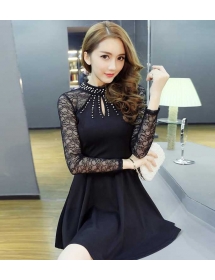 dress wanita korea D2519